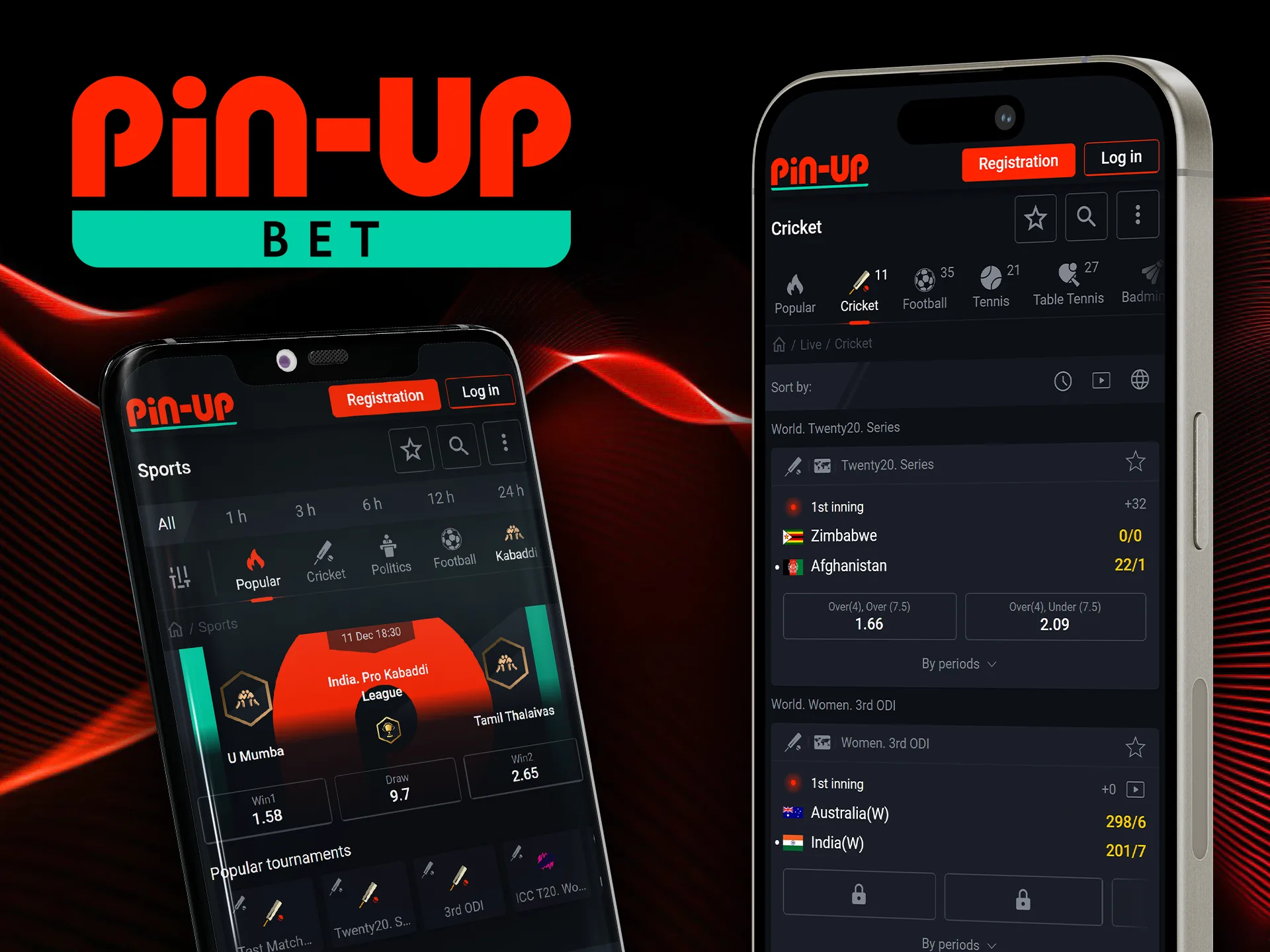 Изучите разделы ставок в приложении Pin Up